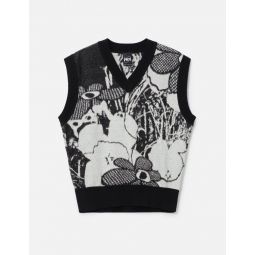 Arrangement V-neck Knitted Vest