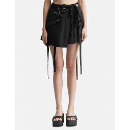 PLEATED WRAP SKIRT