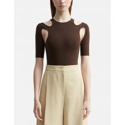 Cut-Out Detail Sculpted Body Top