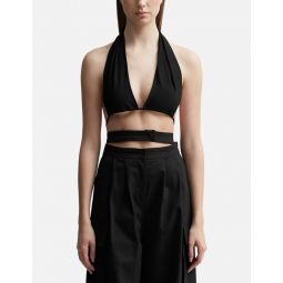 DRAPED JERSEY BRA