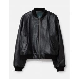 Hommage Embraced The Fireworks Lamb Leather Blouson