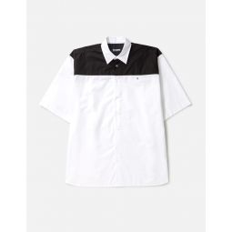 AMERICANO BICOLOR SHIRT WITH EMBROIDERY
