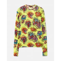 UNISEX MESH LONG-SLEEVE TOP