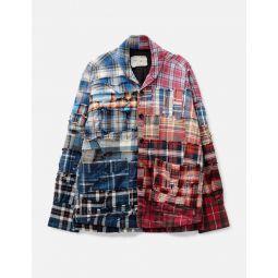 Plaid Gradiant Boxy Shirt