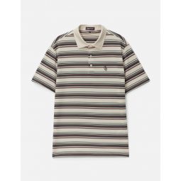 Monogram Striped Polo