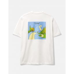 and Wander x Maison Kitsune Dry Cotton T Mountain