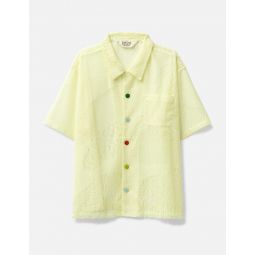 ENGINEERED MESH SHORT SLEEVE BUTTON UP