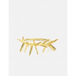 UC1E4R01 Brass Thorn Ring