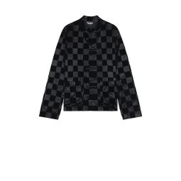 Checkered Flock Jacket