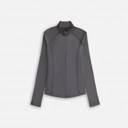 Kith Women Alida Stretch Satin Zip Top