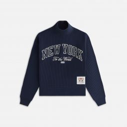 Kith Women for the New York Knicks Striped Interlock Turtleneck