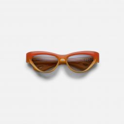 slade crush frame brandy gradient lens silver hardware