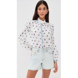 Annabel Indigo Heart Shirt