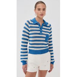 Liza Nautical Crochet Top