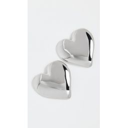 Puffy Chunky Heart Stud Earrings
