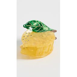 Rhinestone Accented Lemon Claw Clip