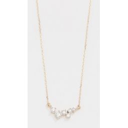 14k Gold Scattered Diamond Necklace