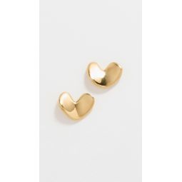 Sculpted Heart Studs