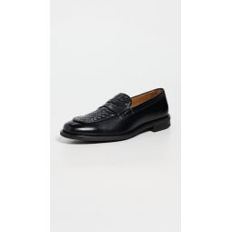 Como Woven Leather Loafers