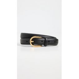 Skinny Soft Grained Leather Belt