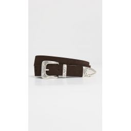 Narrow Casual Suede Belt