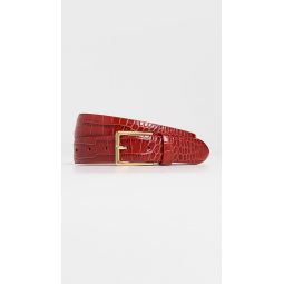 Narrow Semi Formal Crock Print Belt