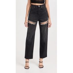 Crystal Slit Jeans