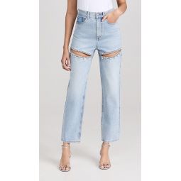 Crystal Slit Jeans