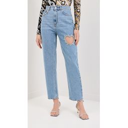 Crystal Heart Jeans