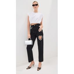 Crystal Heart Jeans
