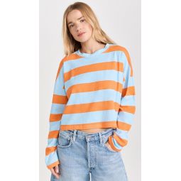 Printed Cropped Long Sleeve Top