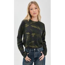 Cropped Long Sleeve Tee Stripe