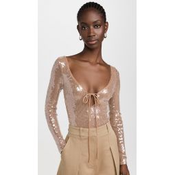 Verona Sequin Thong Bodysuit
