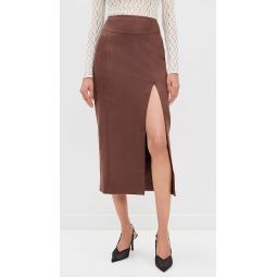 Dante Vegan Suede Midi Skirt