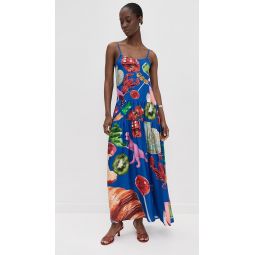 Blue Print Tiered Maxi Dress
