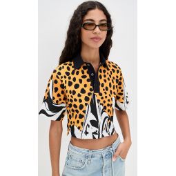 Cheetah Print Polo