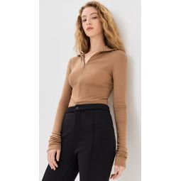 Fine Wool Zip Top