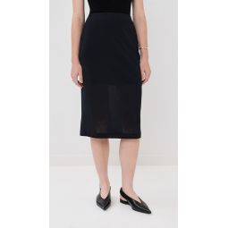 Moon Sheer Cotton Crepe Skirt