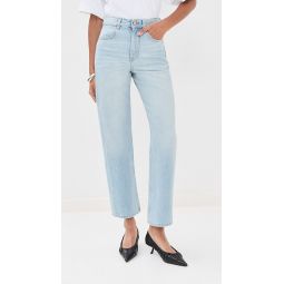 Curved Organic Cotton Denim Jeans