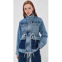 Cropped Flated Military Jacket