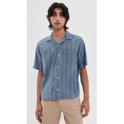 Striped Seersucker Short Sleeve Shirt