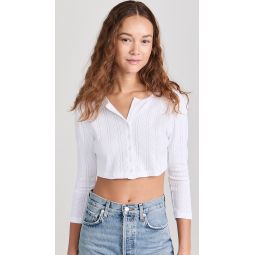 The Cropped Cardi: Pointelle