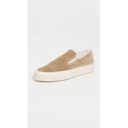 Slip On Suede and Shearling Sneakers