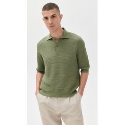 Honeycomb Knitted Polo