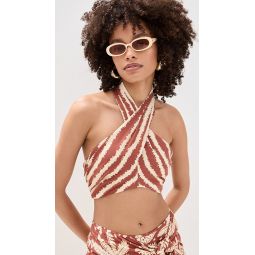 Crossover Crepe Top
