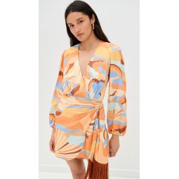 Dress In Sunset Print