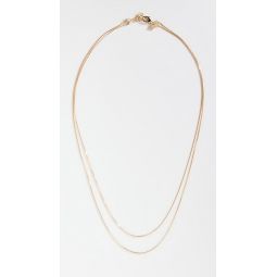 14k Double Strand Liquid Gold Necklace