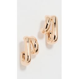 14k Double Gold Jumbo Huggie Earrings