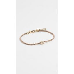 14k Diamond Pillow Cord Bracelet