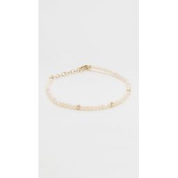 14k Pearl Birthstone Bead Bracelet